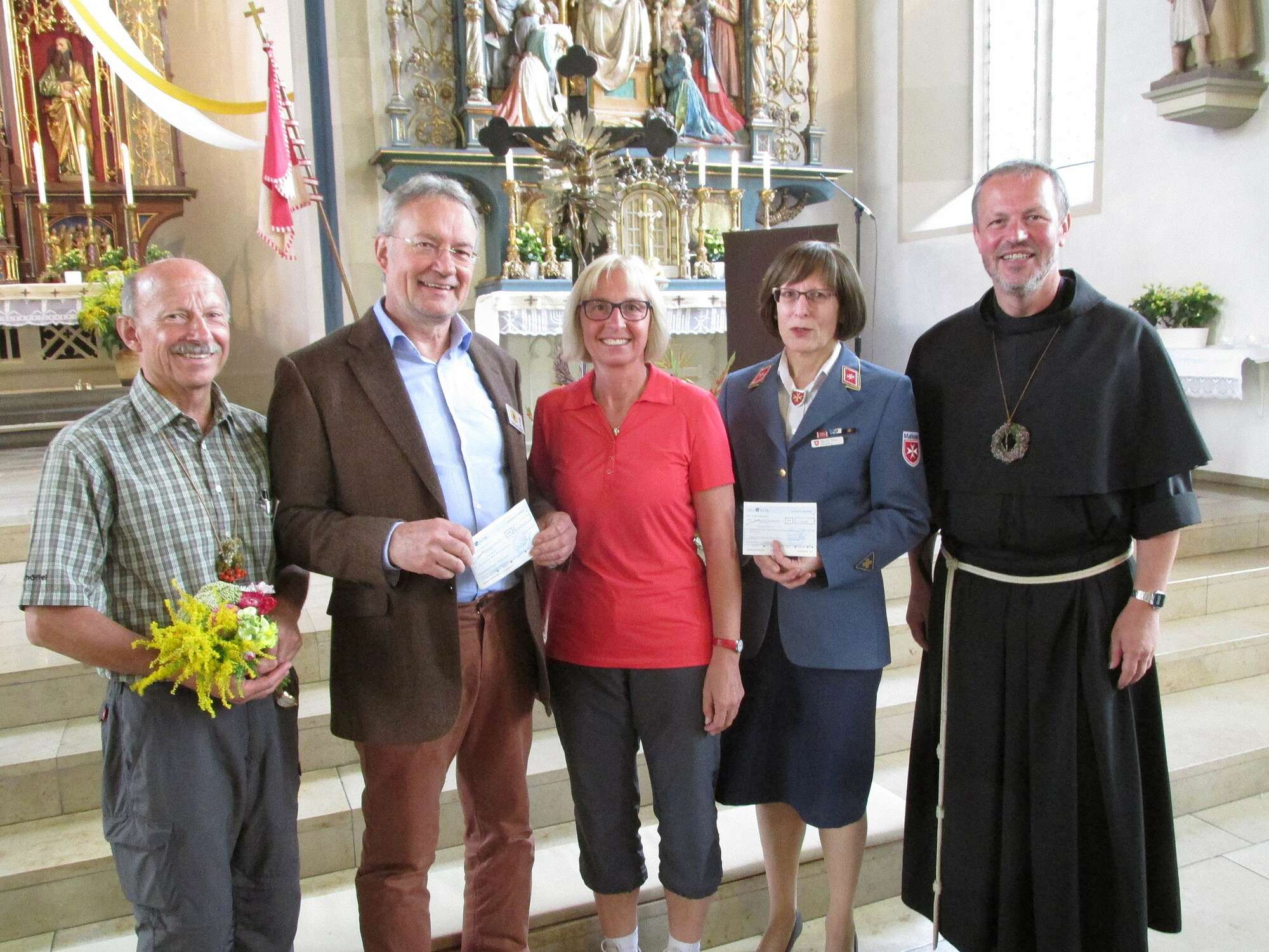 Spendenübergabe in Rimpar