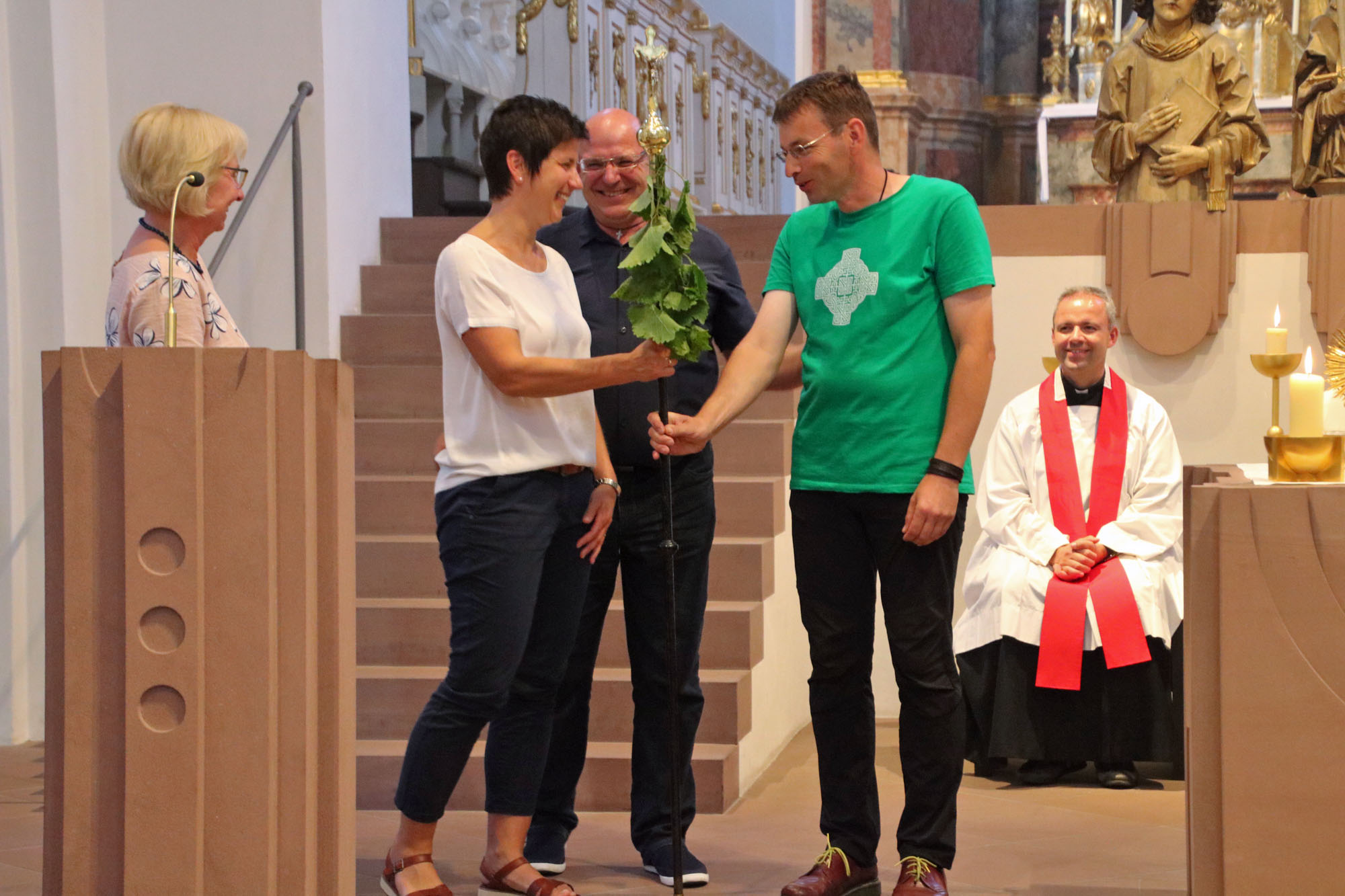 Übergabe Pilgerstab